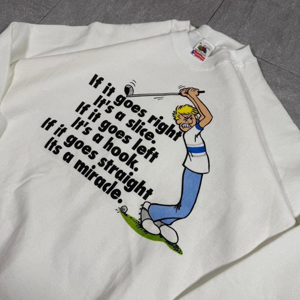 Vintage 90s Funny Golf Crewneck